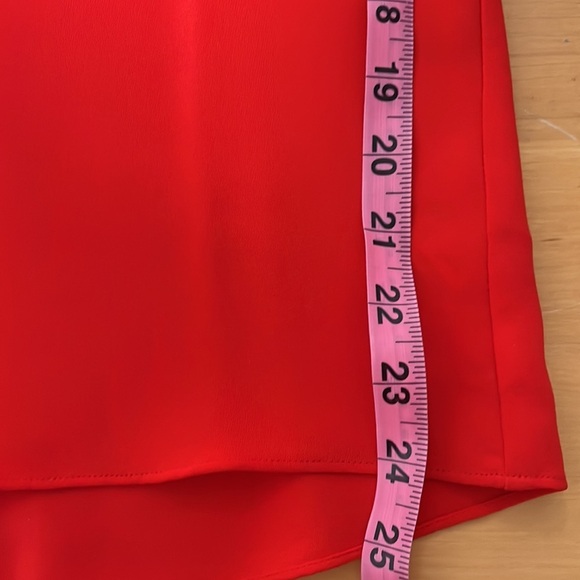 Ramy Brook Red Silk Open-Shoulder Blouse - Picture 8 of 12